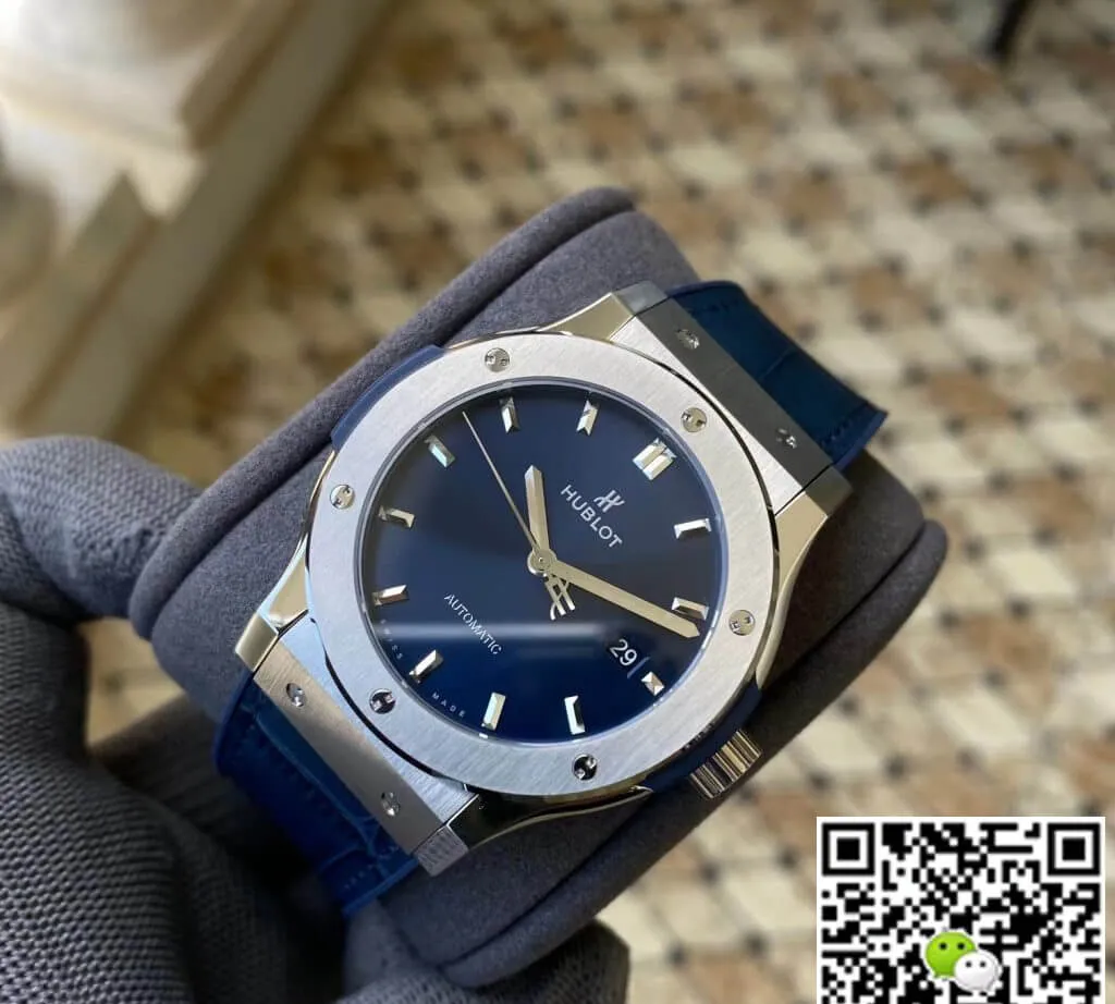Hublot Classic Fusion 542.NX.7170.LR 42MM APS Factory 1:1 Best Edition Replica Watch Blue Strap